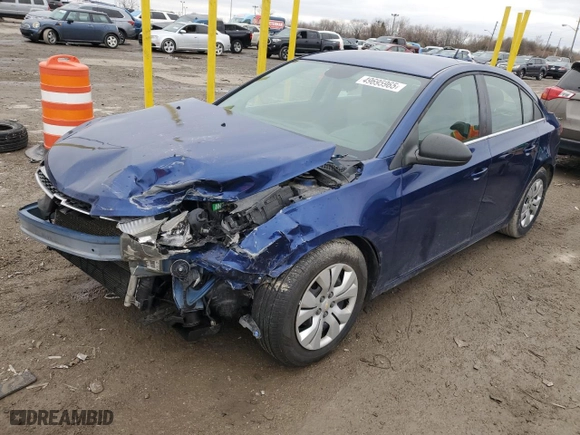 2012 Chevrolet Cruze LS with VIN 1G1PC5SHXC7365635, listed as a Copart auction lot 49695965 with 179,522 mi miles and Salvage Title. Bid and sale history available at carsss.com. Image 1.