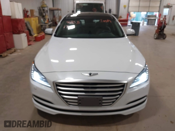 2015 Hyundai Genesis 3.8L with VIN KMHGN4JE5FU090728, listed as a IAAI auction lot 42031915 with 156,755 mi miles. Bid and sale history available at carsss.com. Image 12.