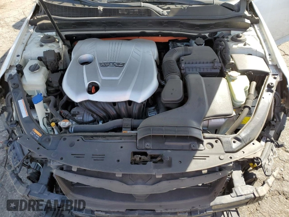 2014 Kia Optima Hybrid LX with VIN KNAGM4AD8E5076858, listed as a Copart auction lot 75870054 with 140,844 mi miles and Salvage Title. Bid and sale history available at carsss.com. Image 11.