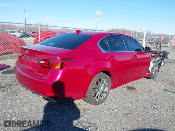 2015 Lexus GS with VIN JTHCE1BL4FA004310, listed as a IAAI auction lot 41597126 with 65,886 mi miles and . Bid and sale history available at carsss.com. Image 4.