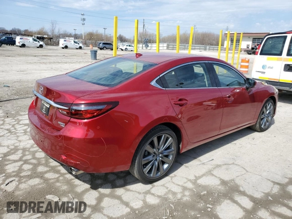 2021 Mazda 6 Grand Touring with VIN JM1GL1TYXM1615197, listed as a Copart auction lot 51065135 with 21,939 mi miles and Salvage Title. Bid and sale history available at carsss.com. Image 3.