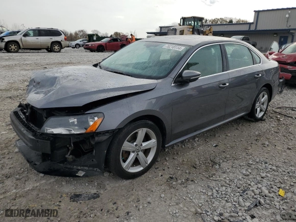 2012 Volkswagen Passat SE with VIN 1VWBH7A34CC052010, listed as a Copart auction lot 78218114 with 169,056 mi miles and Clean Title. Bid and sale history available at carsss.com. Image 1.