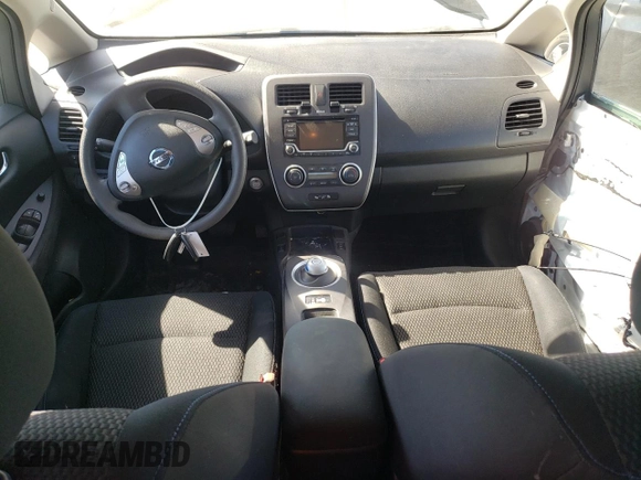 2016 Nissan LEAF S with VIN 1N4AZ0CP4GC301873, listed as a Copart auction lot 63810823 with 47,794 mi miles. Bid and sale history available at carsss.com. Image 8.