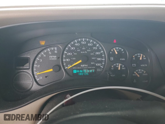 2001 Chevrolet Tahoe LT with VIN 1GNEC13T81R109884, listed as a Copart auction lot 54347275 with 180,735 mi miles and Clean title. Bid and sale history available at DreamBid. Image 9.