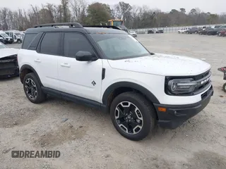 2024 Ford Bronco Sport Outer Banks z VIN 3FMCR9C63RRE32811, wystawiony jako IAAI lot #41208841 z przebiegiem 11 618 mil mil oraz . Historia ofert i sprzedaży dostępna na DreamBid. Obrazek 1.
