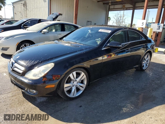 2009 Mercedes-Benz CLS-Class 5.5L with VIN WDDDJ72X89A142692, listed as a Copart auction lot 83106994 with 0 mi miles and Salvage Title. Bid and sale history available at carsss.com. Image 1.