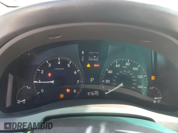 2010 Lexus RX 350 with VIN 2T2ZK1BA0AC012780, listed as a Copart auction lot 52297325 with 97,649 mi miles and Salvage Title. Bid and sale history available at DreamBid. Image 9.
