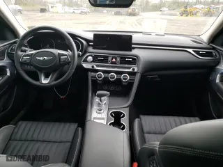 2022 Genesis G70 2.0T with VIN KMTG34TA0NU103227, listed as a Copart auction lot 48777013 with 15,901 mi miles. Bid and sale history available at carsss.com. Image 8.