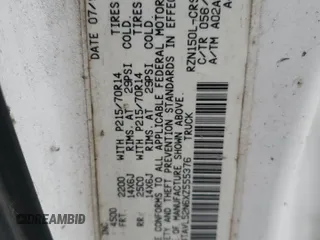 1999 Toyota Tacoma z VIN 4TAVL52N6XZ555376, wystawiony jako Copart lot #85763154 z przebiegiem 229 914 mil mil oraz Nie do naprawy • Non repairable. Historia ofert i sprzedaży dostępna na DreamBid. Obrazek 12.