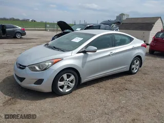 2012 Hyundai Elantra GLS with VIN KMHDH4AE0CU221022, listed as a IAAI auction lot 41981746 with 157,344 mi miles. Bid and sale history available at carsss.com. Image 2.
