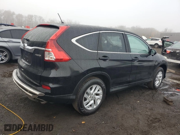 2015 Honda CR-V EX with VIN 2HKRM4H51FH647683, listed as a Copart auction lot 75512454 with 267,542 mi miles and Salvage Title. Bid and sale history available at DreamBid. Image 3.