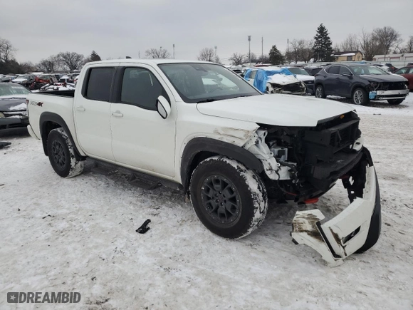 2023 Nissan Frontier PRO-4X with VIN 1N6ED1EK0PN660799, listed as a Copart auction lot 89086105 with 34,178 mi miles and Salvage Title. Bid and sale history available at carsss.com. Image 4.