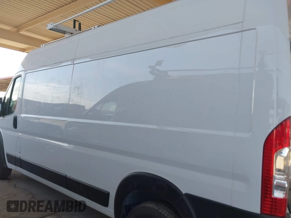 2023 Ram ProMaster Cargo with VIN 3C6LRVDG9PE571633, listed as a IAAI auction lot 41849318 with 23,554 mi miles. Bid and sale history available at carsss.com. Image 14.