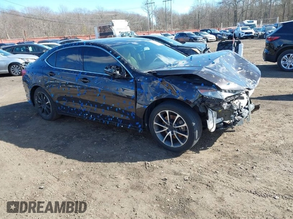2016 Acura TLX V6 with VIN 19UUB2F37GA000558, listed as a IAAI auction lot 41697699 with 68,704 mi miles. Bid and sale history available at carsss.com. Image 1.