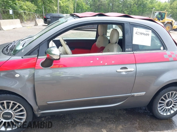2012 FIAT 500 Lounge with VIN 3C3CFFER6CT142001, listed as a IAAI auction lot 42309609 with 56,367 mi miles and . Bid and sale history available at DreamBid. Image 14.