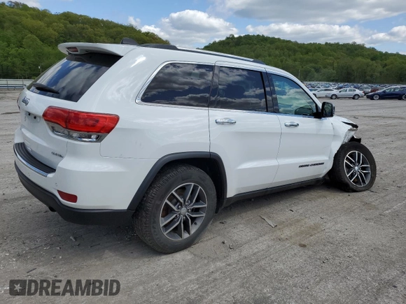 2017 Jeep Grand Cherokee Limited z VIN 1C4RJFBG0HC680218, wystawiony jako Copart lot #56272905 z przebiegiem 59 500 mil mil oraz Szkoda całkowita • Salvage title. Historia ofert i sprzedaży dostępna na DreamBid. Obrazek 3.