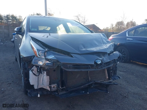 2019 Toyota Prius LE with VIN JTDL9RFU4K3012817, listed as a IAAI auction lot 41018905 with 1 mi miles. Bid and sale history available at carsss.com. Image 6.
