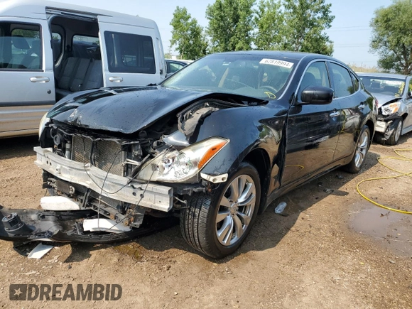 2012 Infiniti M37 with VIN JN1BY1AR9CM393291, listed as a Copart auction lot 62819994 with 248,641 mi miles and Salvage Title. Bid and sale history available at carsss.com. Image 1.