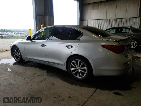 2015 Infiniti Q50 Sport with VIN JN1BV7AR5FM398763, listed as a Copart auction lot 60821115 with Not provided miles and Salvage title. Bid and sale history available at DreamBid. Image 2.