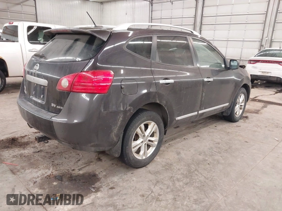 2013 Nissan Rogue SL with VIN JN8AS5MV0DW659608, listed as a IAAI auction lot 41175220 with 124,353 mi miles and . Bid and sale history available at DreamBid. Image 4.
