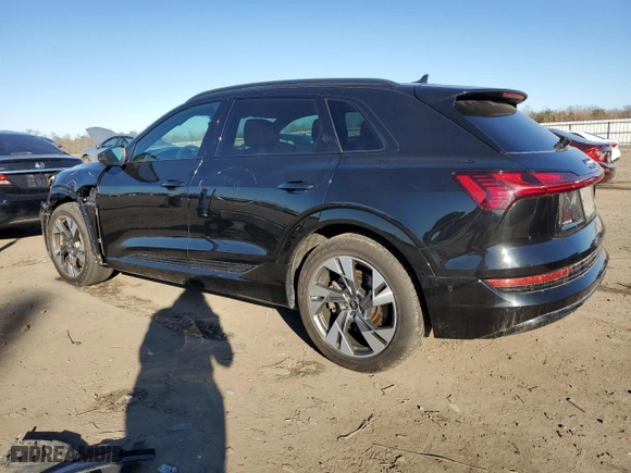 2022 Audi e-tron Premium with VIN WA1AAAGE3NB030477, listed as a Copart auction lot 45118825 with 59,393 mi miles and Salvage Title. Bid and sale history available at carsss.com. Image 2.