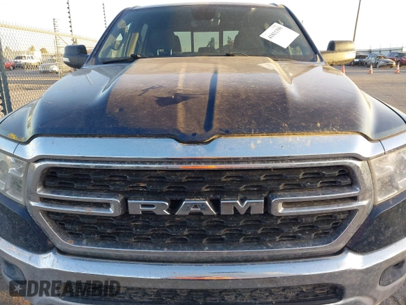 2022 Ram 1500 Big Horn with VIN 1C6RREMT1NN261444, listed as a IAAI auction lot 41811390 with 68,383 mi miles. Bid and sale history available at carsss.com. Image 6.