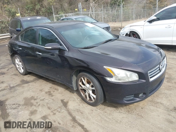 2013 Nissan Maxima S with VIN 1N4AA5AP6DC841261, listed as a IAAI auction lot 41673912 with 191,500 mi miles and . Bid and sale history available at DreamBid. Image 1.