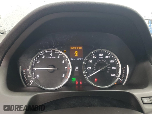 2016 Acura TLX V6 with VIN 19UUB2F33GA008415, listed as a Copart auction lot 59565375 with 111,329 mi miles and Salvage title. Bid and sale history available at DreamBid. Image 9.