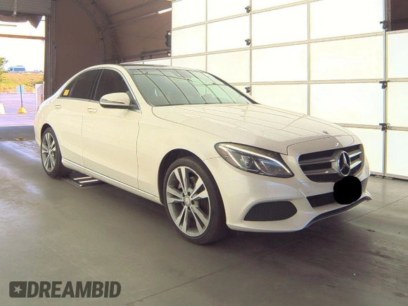 2015 Mercedes-Benz C-Class C 300 Luxury with VIN 55SWF4KB1FU017929, listed as a Copart auction lot 54109835 with 178,308 mi miles and Clean Title. Bid and sale history available at carsss.com. Image 1.