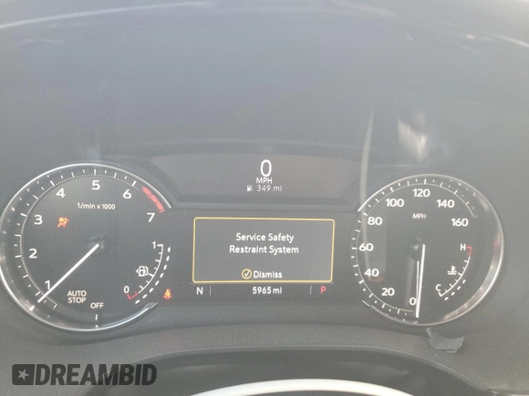 2024 Cadillac XT5 FWD Luxury with VIN 1GYKNAR42RZ731988, listed as a Copart auction lot 72777544 with 5,965 mi miles and Salvage title. Bid and sale history available at DreamBid. Image 9.