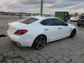 2019 Genesis G70 Advanced z VIN KMTG44LA0KU020504, wystawiony jako Copart lot #83984724 z przebiegiem 54 444 mil mil oraz Szkoda całkowita • Salvage title. Historia ofert i sprzedaży dostępna na DreamBid. Obrazek 3.