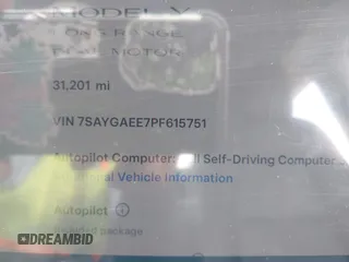 2023 Tesla Model Y Long Range with VIN 7SAYGAEE7PF615751, listed as a IAAI auction lot 42297819 with 31,201 mi miles and . Bid and sale history available at DreamBid. Image 7.