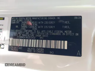 2024 Lexus RX 350h с VIN 2T2BBMCA1RC053450, выставлен на аукционе IAAI как лот 42487966 с пробегом 4 998 миль миль и . История ставок и продаж доступна на DreamBid. Изображение 9.