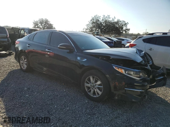 2018 Kia Optima LX with VIN 5XXGT4L36JG196206, listed as a Copart auction lot 45461035 with Not Provided miles and Salvage Title. Bid and sale history available at DreamBid. Image 4.