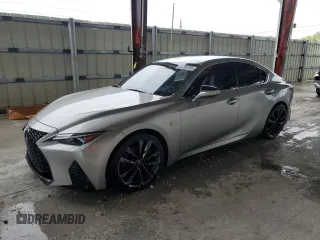 2021 Lexus IS 350 F Sport z VIN JTHGZ1B26M5040518, wystawiony jako Copart lot #55793755 z przebiegiem 42 837 mil mil oraz Szkoda całkowita • Salvage title. Historia ofert i sprzedaży dostępna na DreamBid. Obrazek 1.