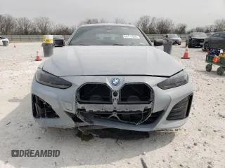 2023 BMW i4 eDrive40 with VIN WBY73AW0XPFN96159, listed as a Copart auction lot 44711834 with 13,836 mi miles. Bid and sale history available at carsss.com. Image 5.