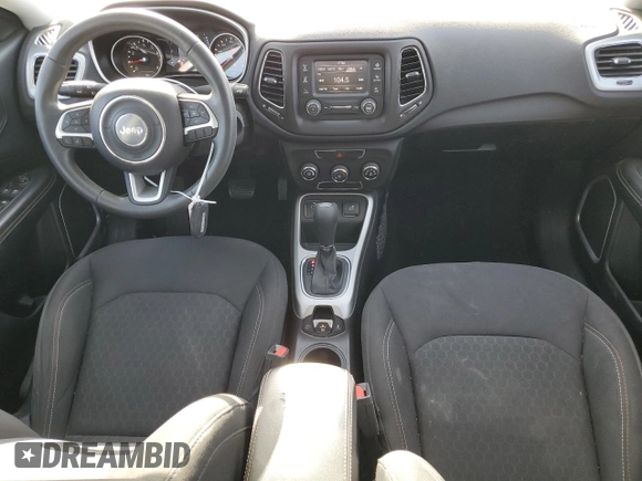 2018 Jeep Compass Sport with VIN 3C4NJCAB3JT368987, listed as a Copart auction lot 50215885 with 77,693 mi miles and Salvage Title. Bid and sale history available at carsss.com. Image 8.