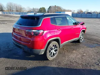 2024 Jeep Compass Limited with VIN 3C4NJDCN2RT153013, listed as a IAAI auction lot 41381607 with 14,025 mi miles and . Bid and sale history available at carsss.com. Image 4.