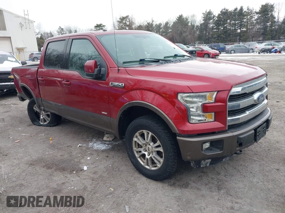 2015 Ford F-150 XLT with VIN 1FTEW1EP0FKE95314, listed as a IAAI auction lot 41471793 with 107,715 mi miles. Bid and sale history available at carsss.com. Image 1.