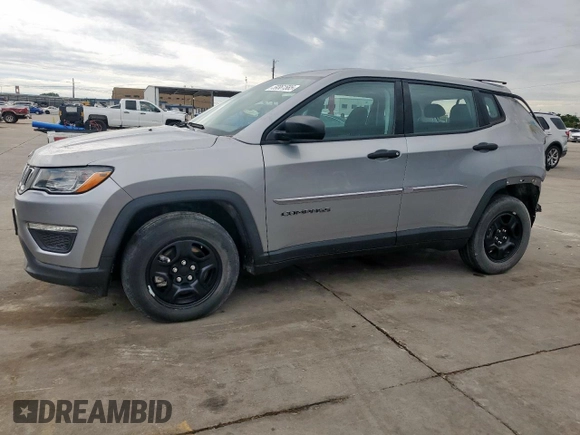 2021 Jeep Compass Sport с VIN 3C4NJCABXMT560301, выставлен на аукционе Copart как лот 59361585 с пробегом 14 872 миль миль и Списание • Salvage title. История ставок и продаж доступна на DreamBid. Изображение 1.