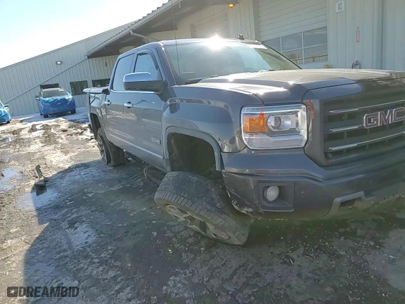 2014 GMC Sierra 1500 SLT with VIN 3GTU2VEC7EG463025, listed as a Copart auction lot 46146555 with 0 mi miles and Salvage Title. Bid and sale history available at carsss.com. Image 10.
