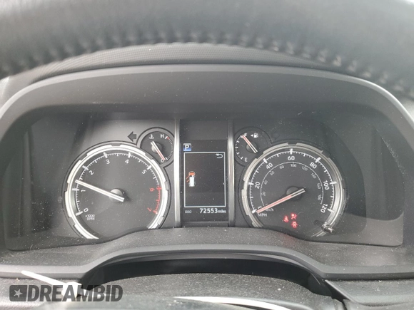 2020 Toyota 4Runner SR5 with VIN JTEBU5JR1L5802227, listed as a Copart auction lot 58962915 with 72,553 mi miles and Salvage title. Bid and sale history available at DreamBid. Image 9.