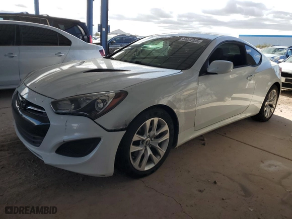 2013 Hyundai Genesis Coupe 2.0T R-Spec with VIN KMHHT6KD7DU104430, listed as a Copart auction lot 48002295 with 57,063 mi miles and Salvage Title. Bid and sale history available at carsss.com. Image 1.