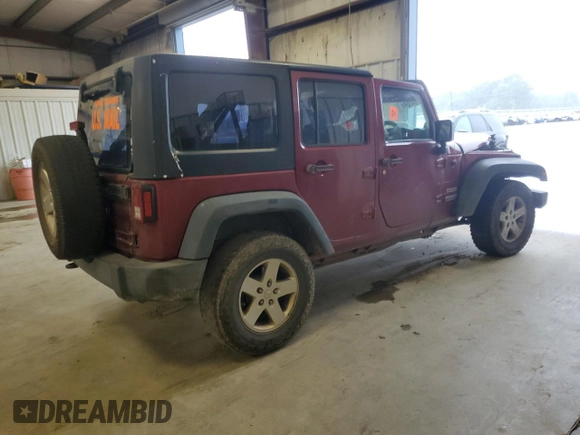 2013 Jeep Wrangler Unlimited Sport RHD with VIN 1C4BJWKGXDL517345, listed as a Copart auction lot 60552845 with 169,064 mi miles and Salvage title. Bid and sale history available at DreamBid. Image 3.