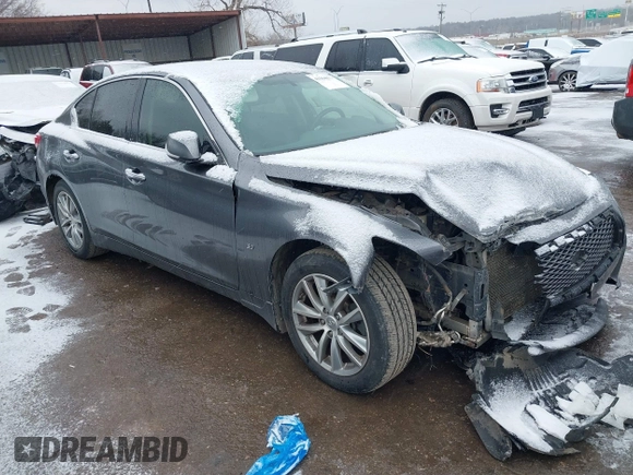 2015 Infiniti Q50 Premium with VIN JN1BV7AR0FM396192, listed as a IAAI auction lot 41564677 with 210,460 mi miles and . Bid and sale history available at DreamBid. Image 1.