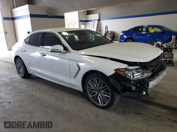 2020 Genesis G70 2.0T with VIN KMTG64LA5LU060024, listed as a Copart auction lot 79660944 with 56,681 mi miles and Salvage Title. Bid and sale history available at carsss.com. Image 4.