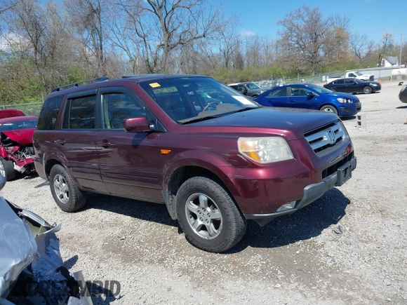 2008 Honda Pilot EX-L with VIN 5FNYF18568B033184, listed as a IAAI auction lot 42054457 with 166,468 mi miles. Bid and sale history available at carsss.com. Image 13.