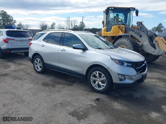 2020 Chevrolet Equinox LT with VIN 3GNAXVEX8LS660861, listed as a IAAI auction lot 41804649 with 53,478 mi miles. Bid and sale history available at carsss.com. Image 1.