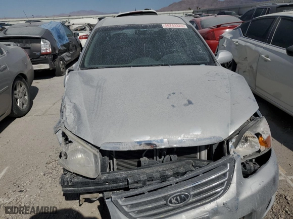 2007 Kia Spectra EX with VIN KNAFE121875442865, listed as a Copart auction lot 46743325 with 82,267 mi miles and Salvage Title. Bid and sale history available at carsss.com. Image 5.