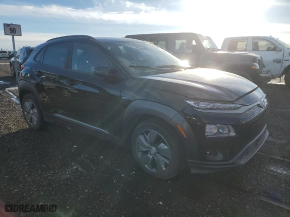2020 Hyundai Kona Electric SEL with VIN KM8K23AGXLU063602, listed as a Copart auction lot 46584245 with NaN miles and Clean Title. Bid and sale history available at carsss.com. Image 4.
